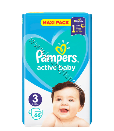 PA-0202415  Pampers Active Baby Midi, 66-Pack