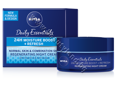 NI-81203   Nivea Essentials 24H Moisture Boost + Refresh Night Cream