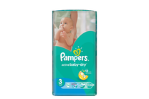     Pampers Active Baby Dry Midi, 74-Pack