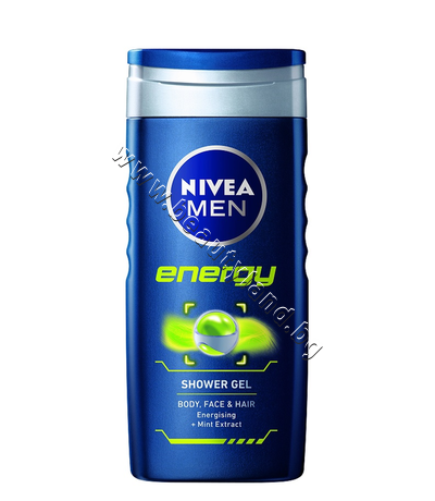 NI-80803   Nivea Men Energy Shower Gel, 250 ml