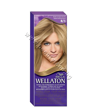 WE-3000047    Wellaton Intense Color Cream, 8/1 Light Ash Blond