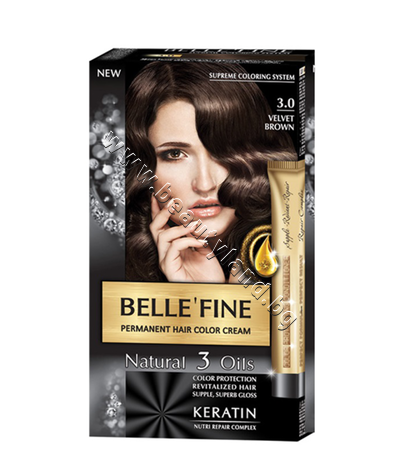 BF-16303.0 Боя за коса Belle'Fine, 3.0 Velvet Brown