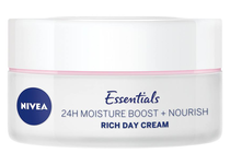        Nivea Essentials 24H Moisture Boost + Nourish Day Cream SPF 15