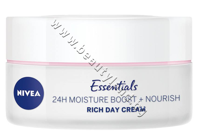 NI-81244   Nivea Essentials 24H Moisture Boost + Nourish Day Cream SPF 15