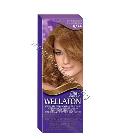 WE-3000050    Wellaton Intense Color Cream, 8/74 Caramel Chocolate