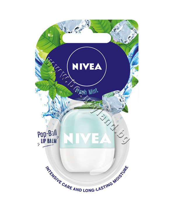 NI-85130 Балсам за устни Nivea Pop - Ball Свежа Мента - изображение 2 от 2