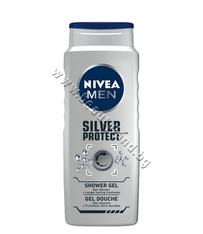 NI-80815   Nivea Men Silver Protect Shower Gel, 500 ml
