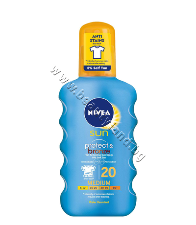 NI-85442  	  Nivea Sun Protect & Bronze Spray SPF 20