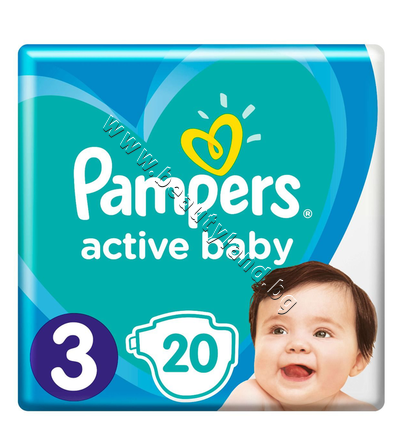 PA-0200323  Pampers Active Baby Midi, 20-Pack