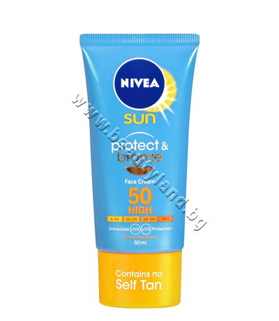 NI-80445  Nivea Sun Protect & Bronze Face Cream SPF 50