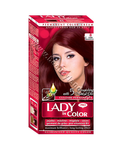 LC-161008 Боя за коса Lady in Color Pro, 8 Dark Mahogany