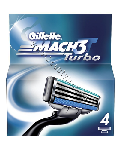 GI-1301321  Gillette Mach 3 Turbo, 4-Pack