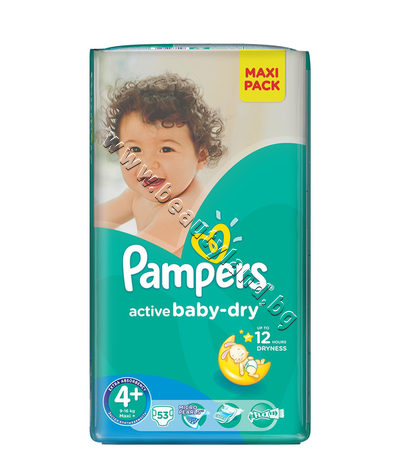 PA-0202417  Pampers Active Baby Maxi Plus, 53-Pack