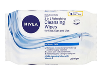 Козметика за почистване на лице » Почистващи мокри кърпички Nivea Daily Essentials 3-in-1 Refreshing