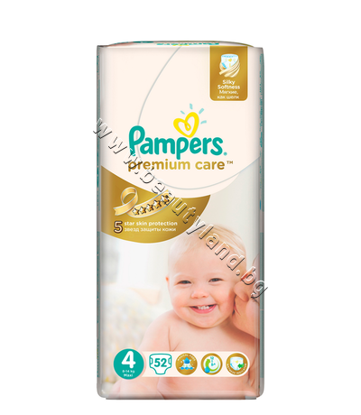 PA-0202081  Pampers Premium Care Maxi, 52-Pack