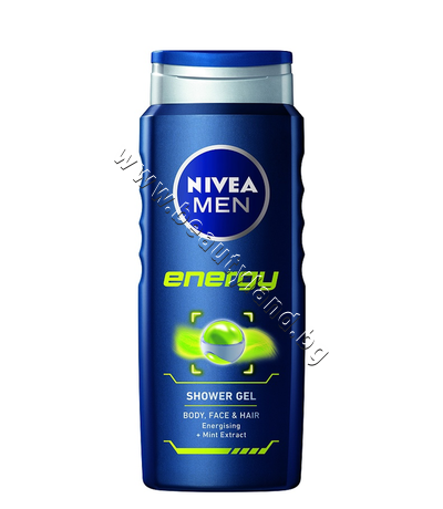 NI-80786   Nivea Men Energy Shower Gel, 500 ml