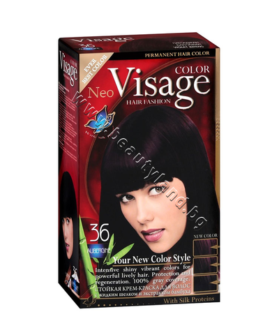 VI-206036    Visage Fashion Permanent Hair Color, 36 Aubergine