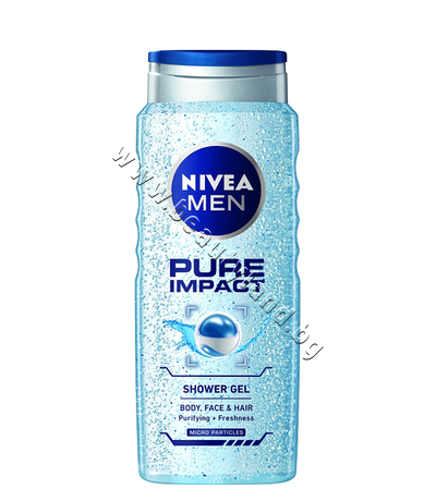 NI-80893   Nivea Men Pure Impact Shower Gel, 500 ml