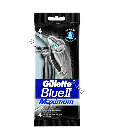 GI-1300019  Gillette Blue II Maximum, 4-Pack