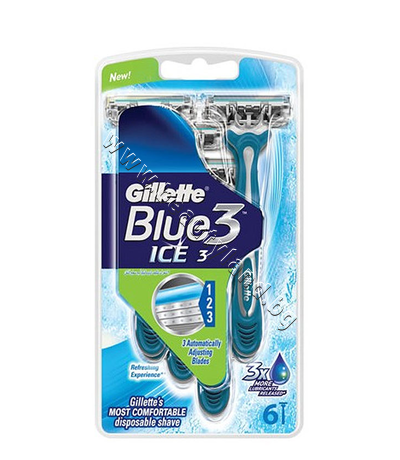 GI-1301022  Gillette Blue 3 Ice, 6-Pack