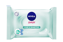 Мокри кърпички за бебета и деца » Мокри кърпички Nivea Baby Pure & Sensitive Wipes 63-Pack