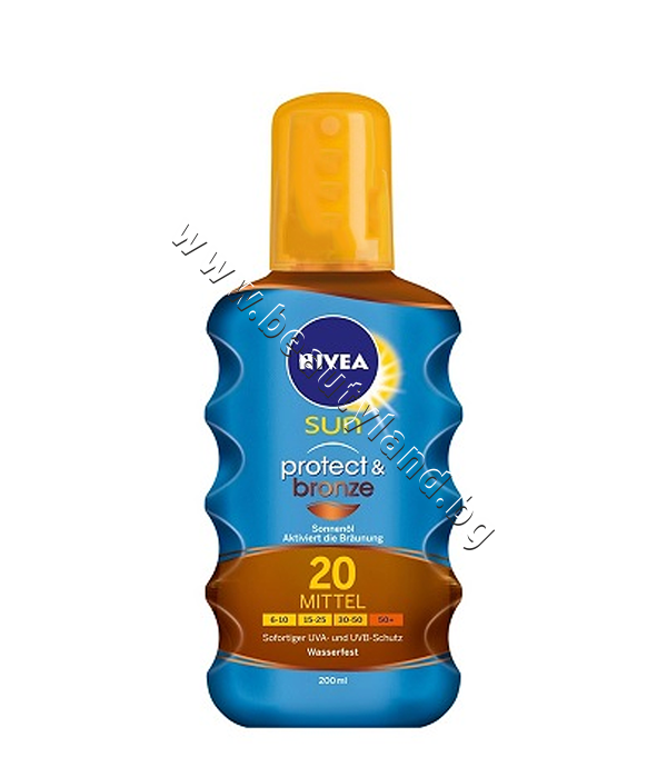 NI-86037 Олио Nivea Sun Protect & Bronze Oil SPF 20 - изображение 1 от 1