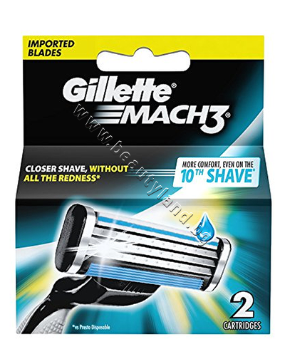 GI-1300006  Gillette Mach 3, 2-Pack