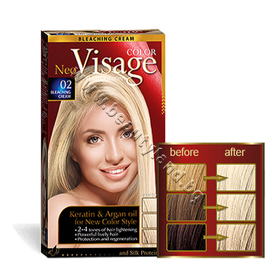 VI-206002    Visage Fashion Permanent Hair Color, 02 Luminous Cream