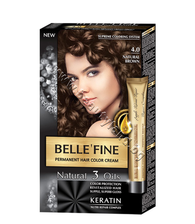 BF-16304.0    Belle'Fine, 4.0 Natural Brown