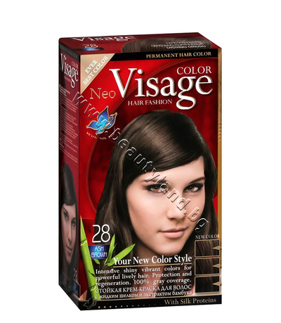 VI-206028    Visage Fashion Permanent Hair Color, 28 Ash Brown