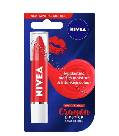 NI-85132    Nivea Lipstick Poppy Red