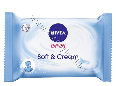 NI-80506   Nivea Baby Soft & Cream Wipes, 20-Pack