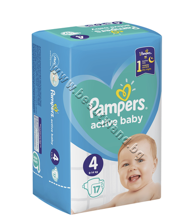 PA-0200324  Pampers Active Baby Maxi, 17-Pack