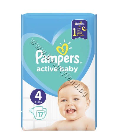 PA-0200324  Pampers Active Baby Maxi, 17-Pack