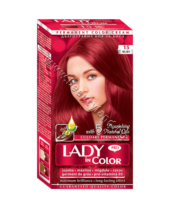 LC-161015 Боя за коса Lady in Color Pro, 15 Ruby - изображение 1 от 1