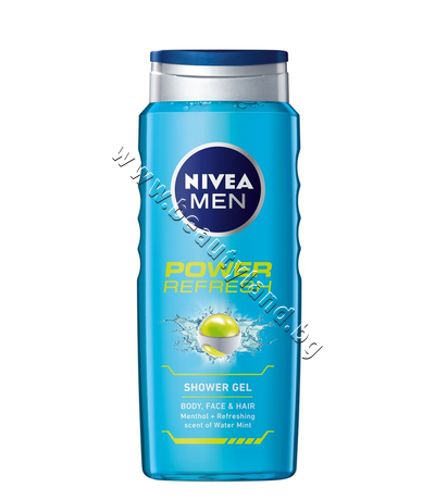 NI-80898   Nivea Men Power Fresh Shower Gel, 500 ml