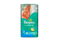     Pampers Active Baby Dry Midi, 54-Pack