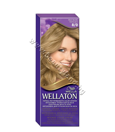 WE-3000043    Wellaton Intense Color Cream, 8/0 Light Blond
