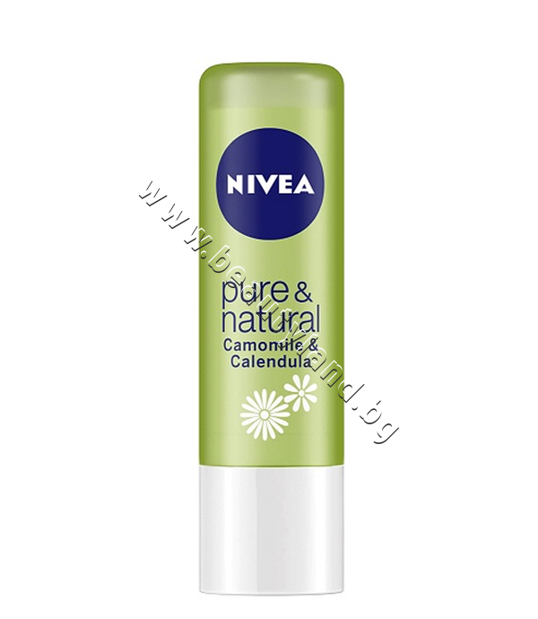NI-85225 Балсам за устни Nivea Pure & Natural Chamomile & Calendula - изображение 1 от 1