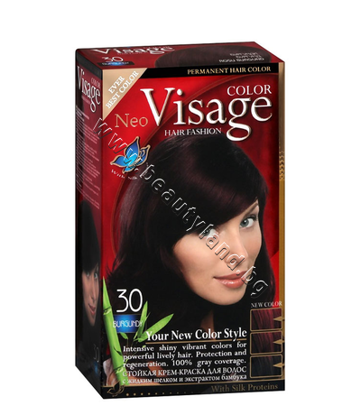 VI-206030    Visage Fashion Permanent Hair Color, 30 Burgundy