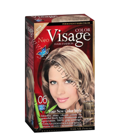 VI-206006    Visage Fashion Permanent Hair Color, 06 Natural Blonde