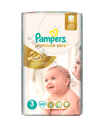 PA-0201679  Pampers Premium Care Midi, 60-Pack