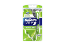        Gillette Blue 3 Sense Care, 6-Pack