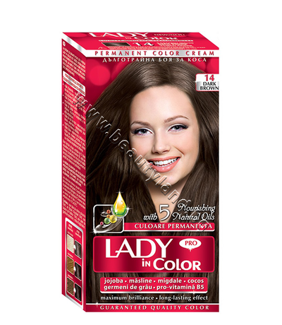 LC-161014    Lady in Color Pro, 14 Dark Brown