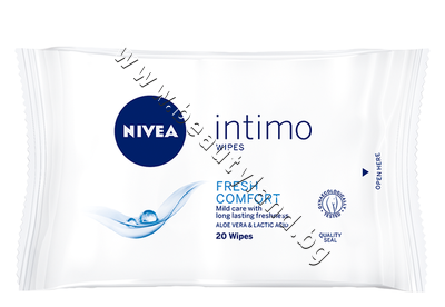 NI-82177   Nivea Intimo Fresh Comfort Wipes, 20-Pack
