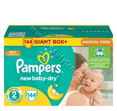 PA-0202401  Pampers New Baby Dry Mini, 144-Pack